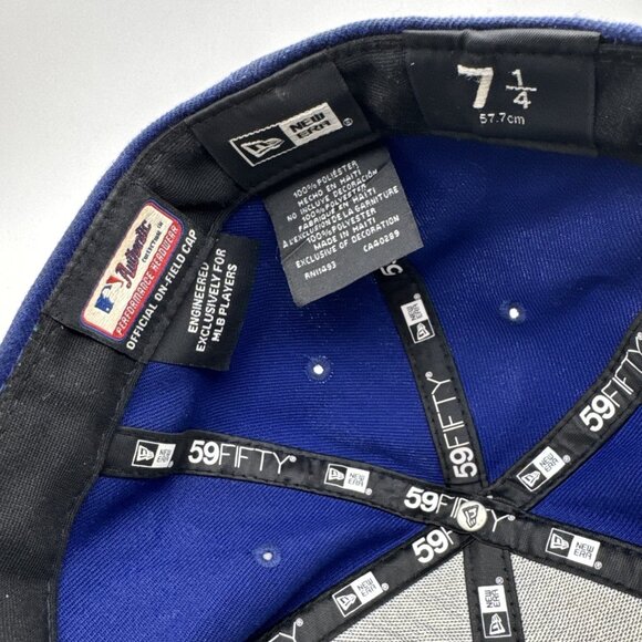 Los Angeles Dodgers Hat Cap New Era 59Fifty MLB Fitted 7 1/4 On-Field Authentic - Picture 4 of 5